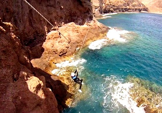 Gran Canaria coasteering zipline Gran Canaria coasteering zipline