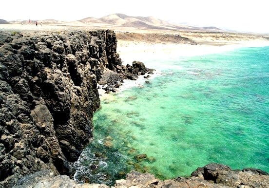 El Cotillo beach cove Crystalline water at El Cotillo beach Fuerteventura