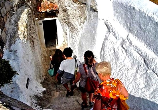 Touring the underground village in Sant’Antio Touring the underground village in Sant’Antioco