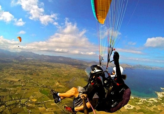 Tandem paragliding in Mallorca Tandem paragliding in Mallorca
