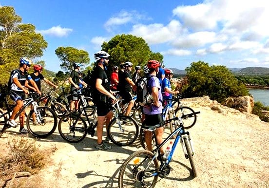 Mountain bike tour in Santa Eulalia coastline Mountain bike tour in Santa Eulalia coastline