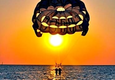 Sunset paragliding ibiza Sunset paragliding ibiza