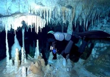 Cave diving in Gozo Cave diving in Gozo
