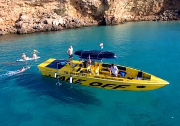 Ibiza speedboat tour with beach toys Ibiza speedboat tour with beach toys