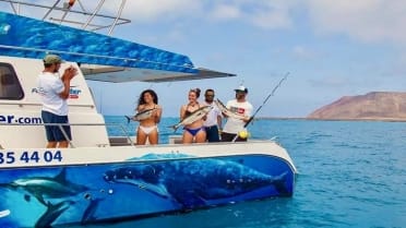 Fun fishing trip in around lobos island Fuert Fun fishing trip in around lobos island Fuerteventura